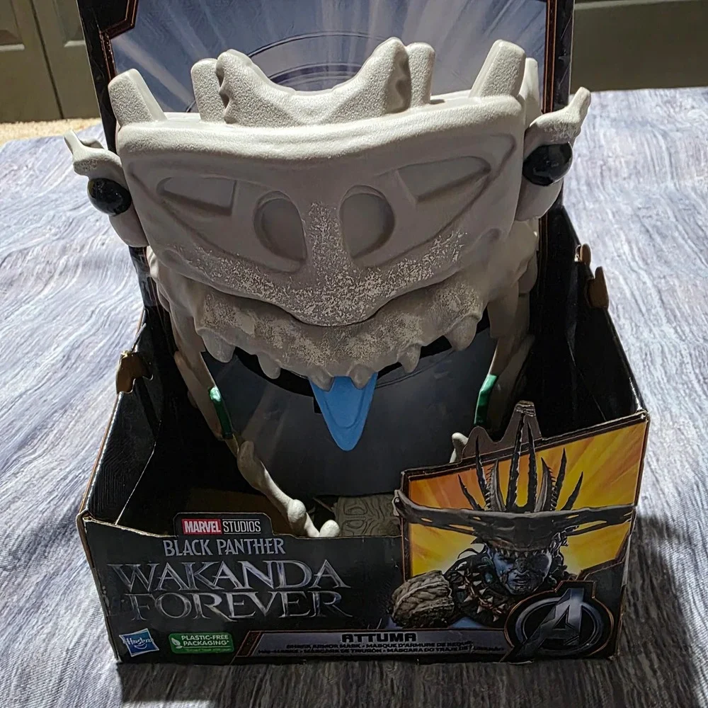 Marvel Studios Black Panther Wakanda Forever Attuma Shark Armor Mask‎ Hasbro 5+